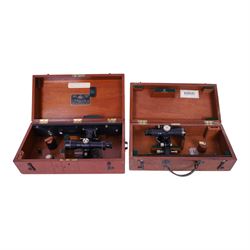Two theodolites, comprisig E.R Watts & Son example no. 21197 and a Stanley example no. 561...