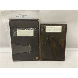 WWI bronze death plaque to Edwin Smith, together with two tankards presented to E.Smith and photographs of his family  