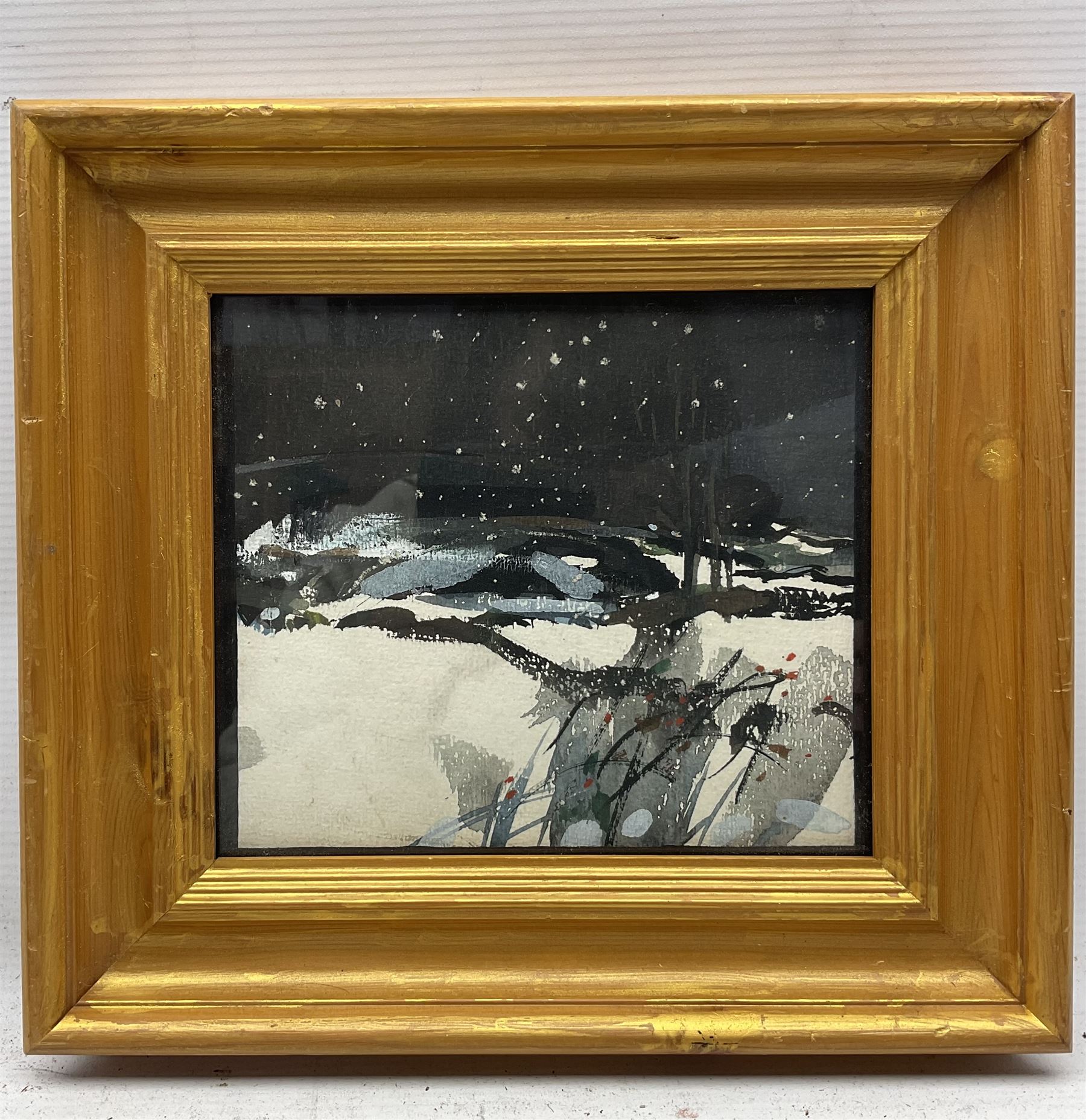 Attrib. Colin Middleton (Irish 1910-1983): 'Yorkshire Landscape', watercolour unsigned, inscribed verso 16cm x 19cm 