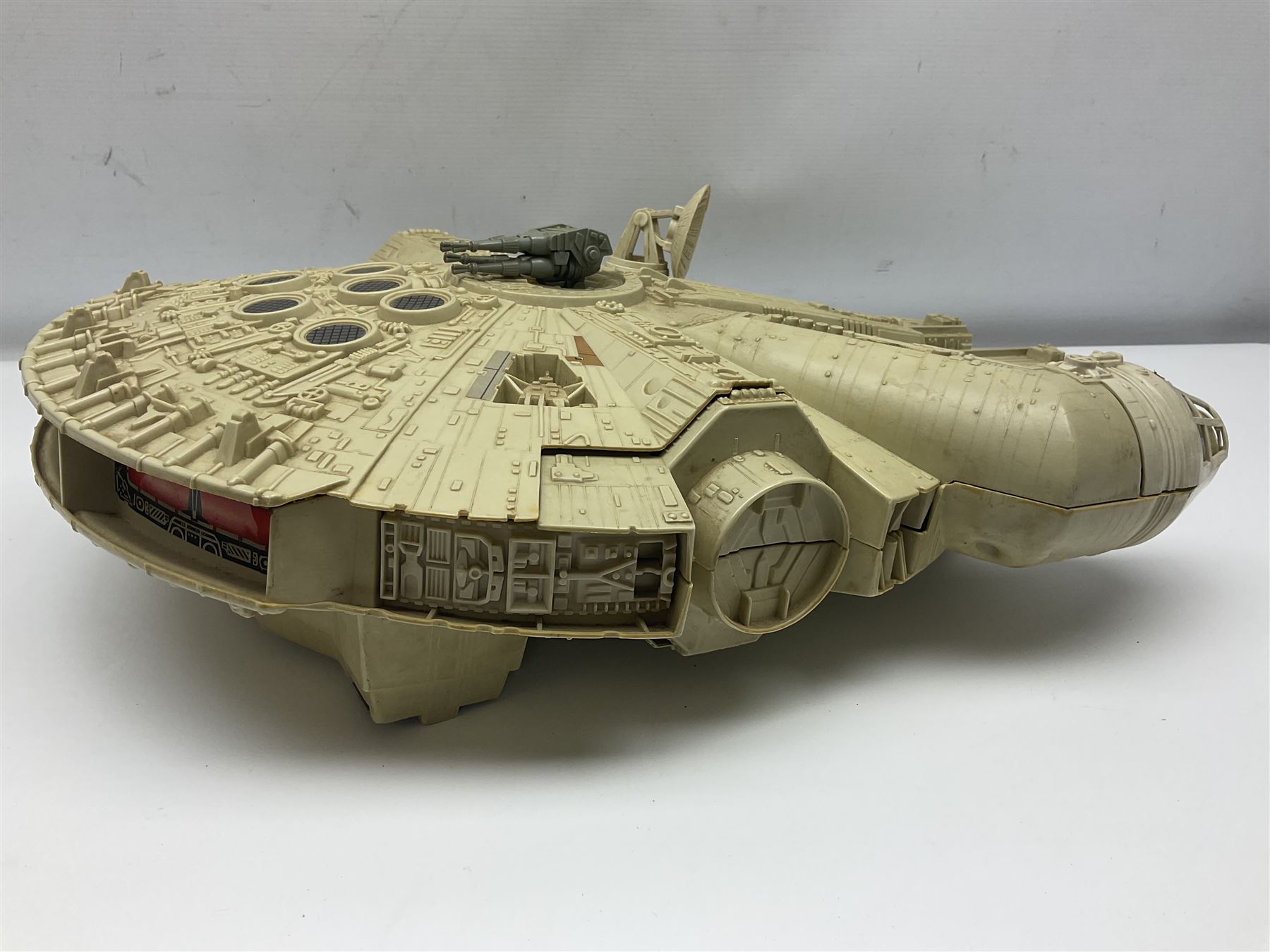 Star Wars - two unboxed vintage Star Wars vehicles comprising Millenium Falcon with 3 3/4