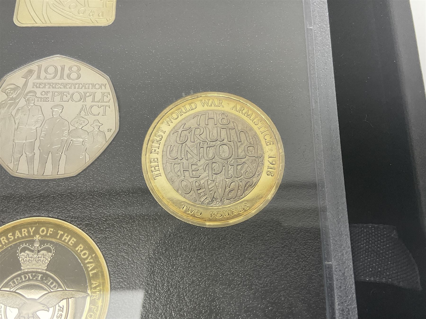 The Royal Mint United Kingdom 2018 proof coin set, commemorative edition, cased with certificate