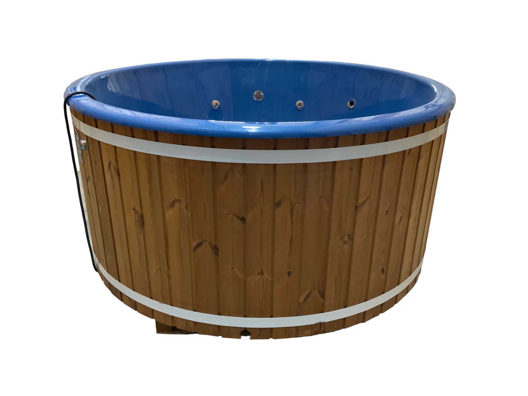 Deluxe - fibreglass circular hot tub with cover, electric heater - unused - THIS LOT IS TO BE COLLECTED BY APPOINTMENT FROM DUGGLEBY STORAGE, GREAT HILL, EASTFIELD, SCARBOROUGH, YO11 3TX