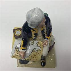 Royal Doulton figure, Captain Cook HN2889, with printed mark beneath, H22cm