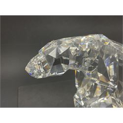 Swarovski Crystal polar bear Nanuc, designed by Heinz Tabertshofer H13cm