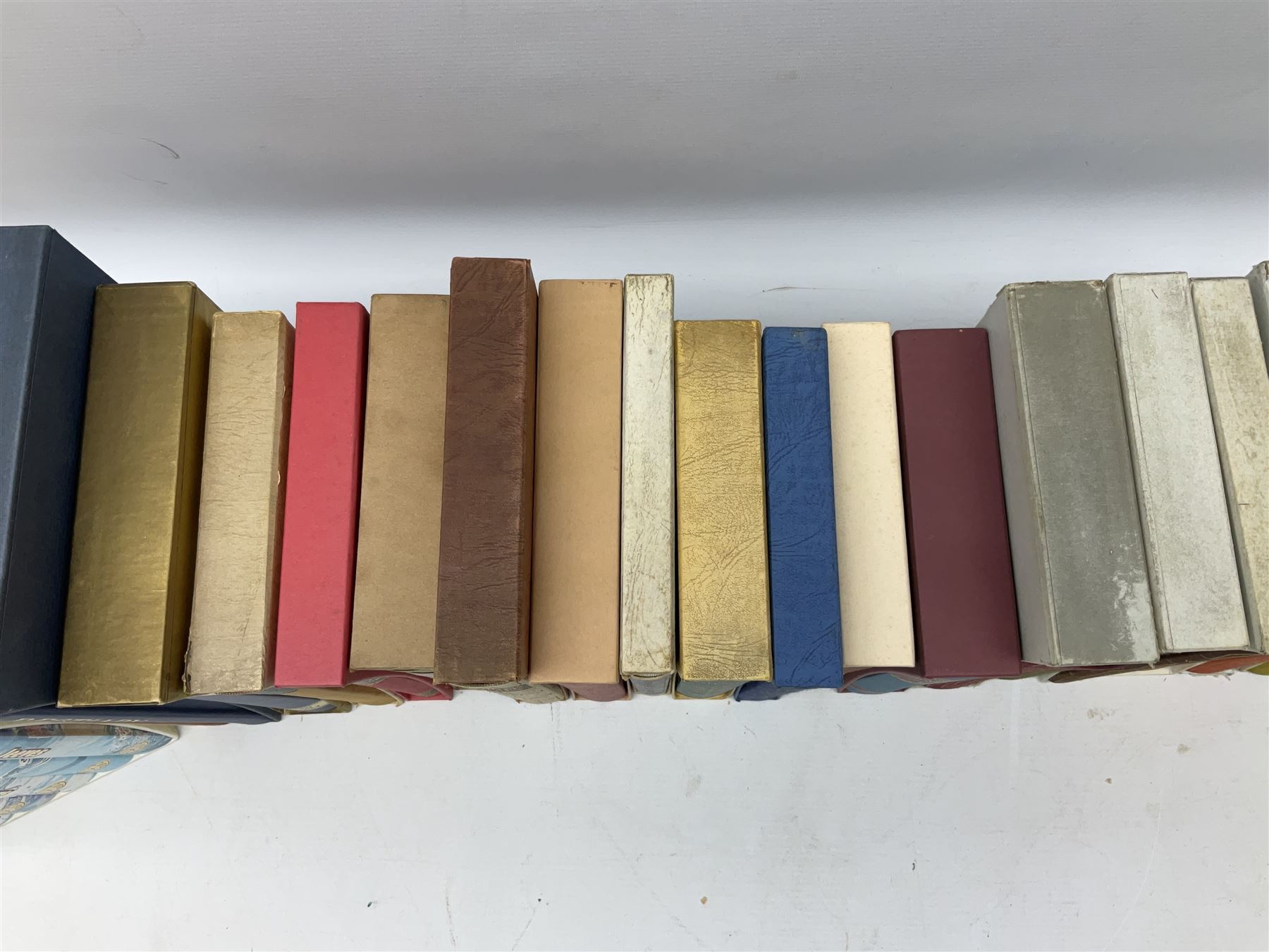 Folio Society books, to include Jeeves & Wooster by P.G. Wodehouse; six book box set, Crimes and stories from the Strand, Queen Victoria our life in the Highlands, The Age of Scandal 