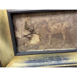 Victorian silhouette; after Josepha Reynolds 'A Bacchante', 19th century print; after John Hoppner pair 19th century colour prints, Frank Paton 'Not at Home', etching signed in pencil, together with etching, engraving and frame (9)