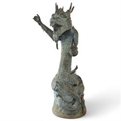 Verdigris hand finished cast brass Chine