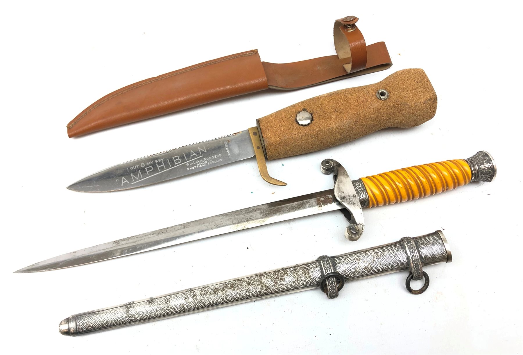 WW2 German Army Officer's dagger, 25.5 cm blade with Original Eickorn