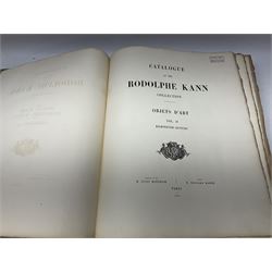 The R. Kann Collection, Objects D/Arts Vol I, Middle Age and Renaissance, and Vol II XVIIIth Century, together with The R. Kann Collection, Pictures, Vol I & Vol II, Paris, Charles Sedelmeyer 1907, photogravure plates