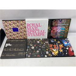 Twenty-two Royal Mail special stamps books including 1984, 1985, 1986, 1987 etc, all containing mint stamps, in one box