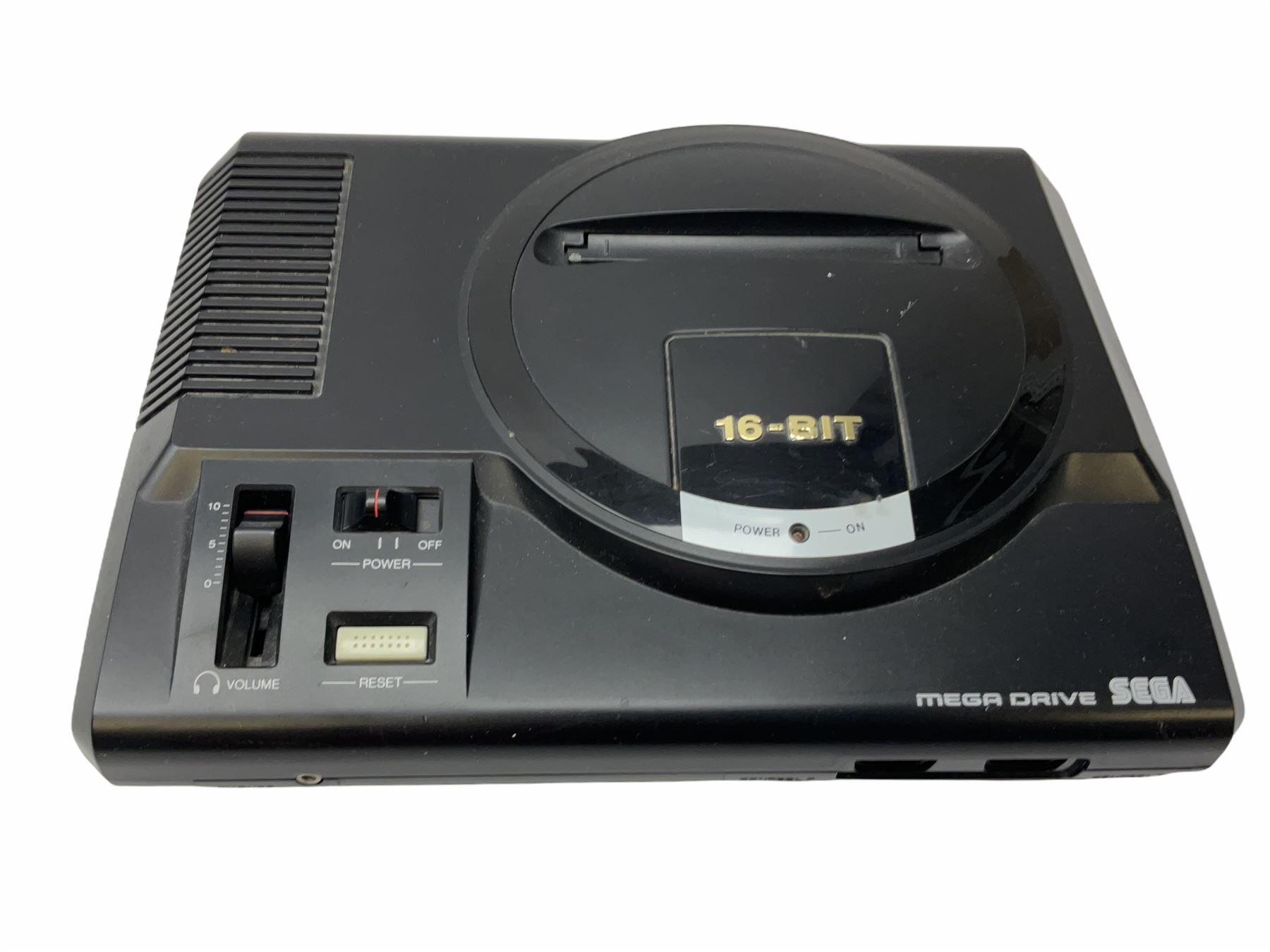 1990s Sega Megadrive 16bit games console with five games comprising Sonic the Hedgehog, Fifa International Soccer, Mickey Mouse Castle of Illusion, MicroMachines 2 Turbo Tournament and 1994 Lillehammer Winter Olympics, boxed with instructions