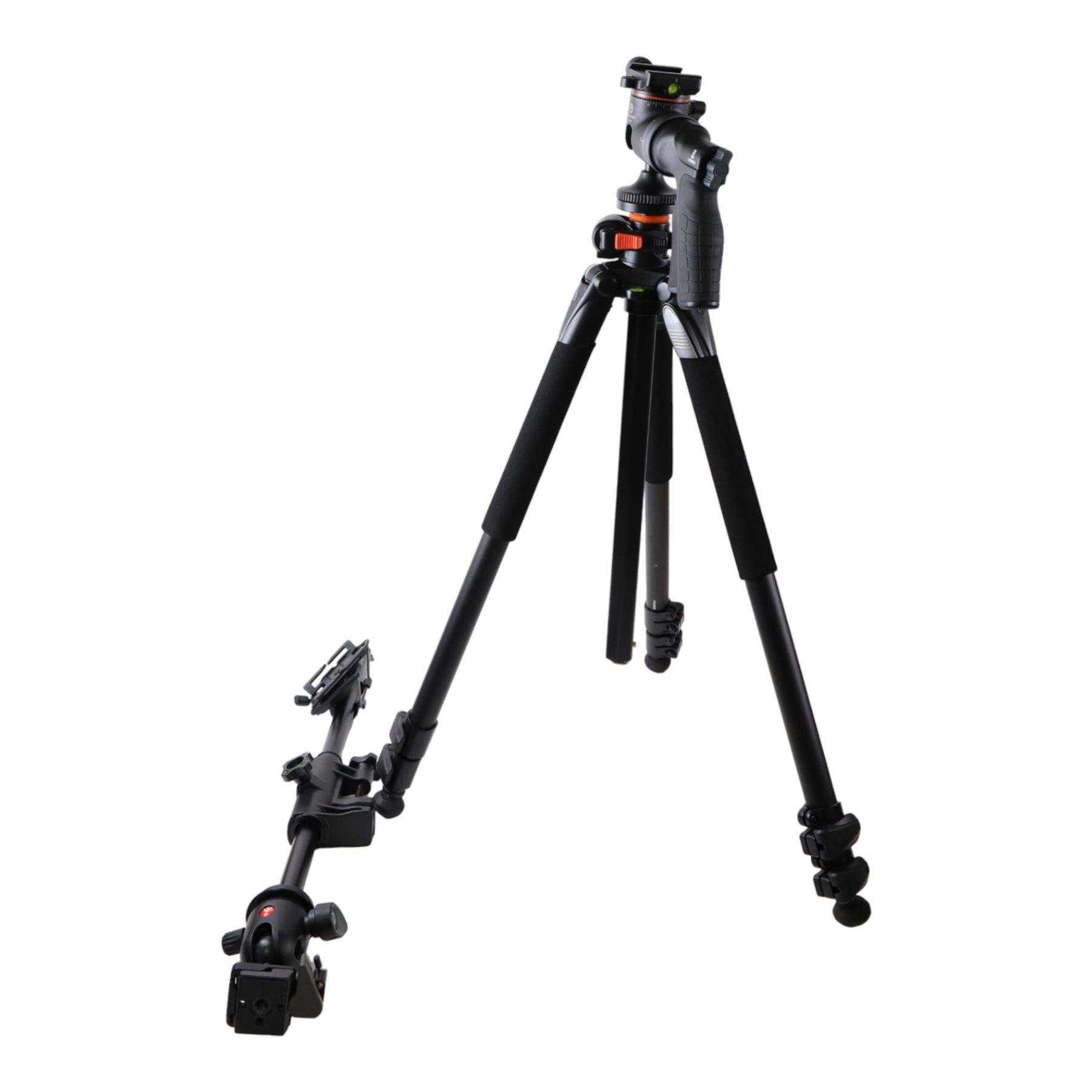 Vanguard Alta Series 70 tripod with a GH-200 pistol-grip ball head, in soft carry case, together with an Opticron Hide Clamp