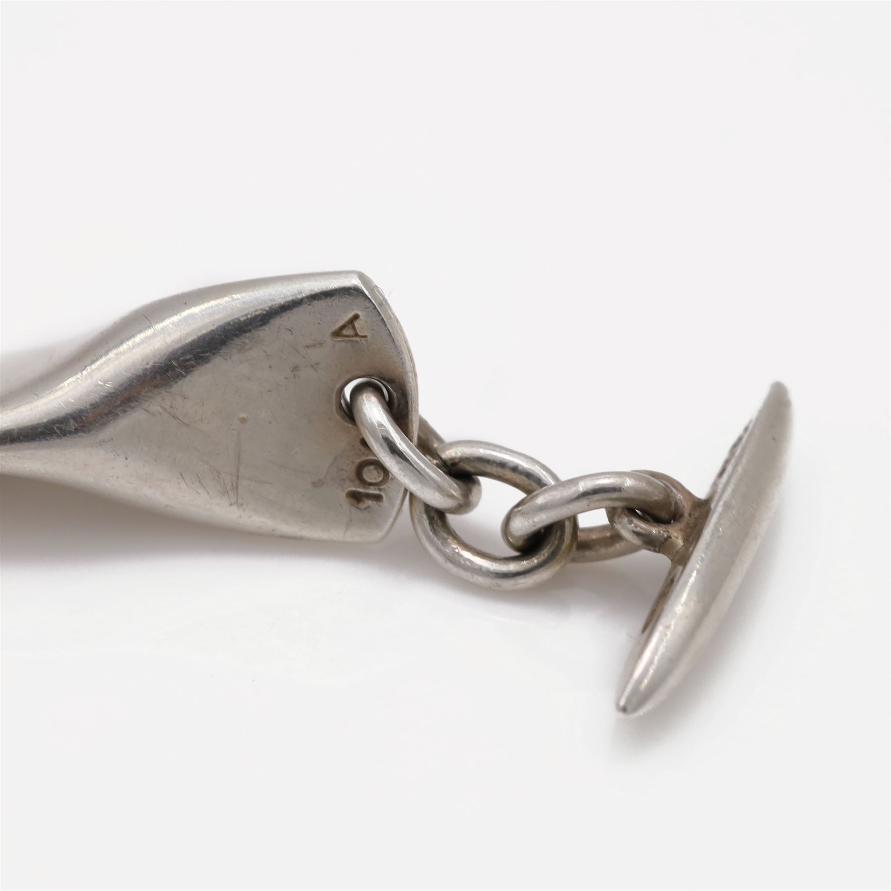 Georg Jensen 'Butterfly' bracelet designed by Edvard Kindt-Larsen, no. 104, London import marks for 1996, boxed