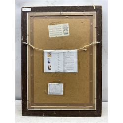 Vivien John (British 1915-1994): 'Forest Scene', oil on board signed and dated 1982, titled on label verso 55cm x 37cm 