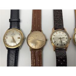 Four manual wind wristwatches including Legion, Nelson Super Strong, Sully Special 21 jewels and Paul Jobin and three automatic wristwatches including Tourist, Countess 30 jewels and Allaine 25 jewels (7)