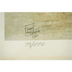 Sue Wingate (British 1947-2016): 'Shergar' with Walter Swinburn, pencil sketch signed titled and dated 1998, 37cm x 51cm; together with a print of 'Cigar' after Fred Stone, signed in pencil, 46cm x 44cm (2)
