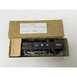 Hornby Dublo - 3-rail - Class N2 0-6-2 locomotive No.9596 in LNER green; and Class N2  0-6-2 tank locomotive No.6917 in LMS black with serif letters; together with a 2-rail Class N2 0-6-2 tank locomotive No.69550; each in unassociated box (3)