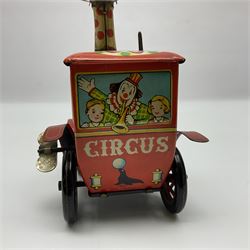 Clockwork circus tinplate car