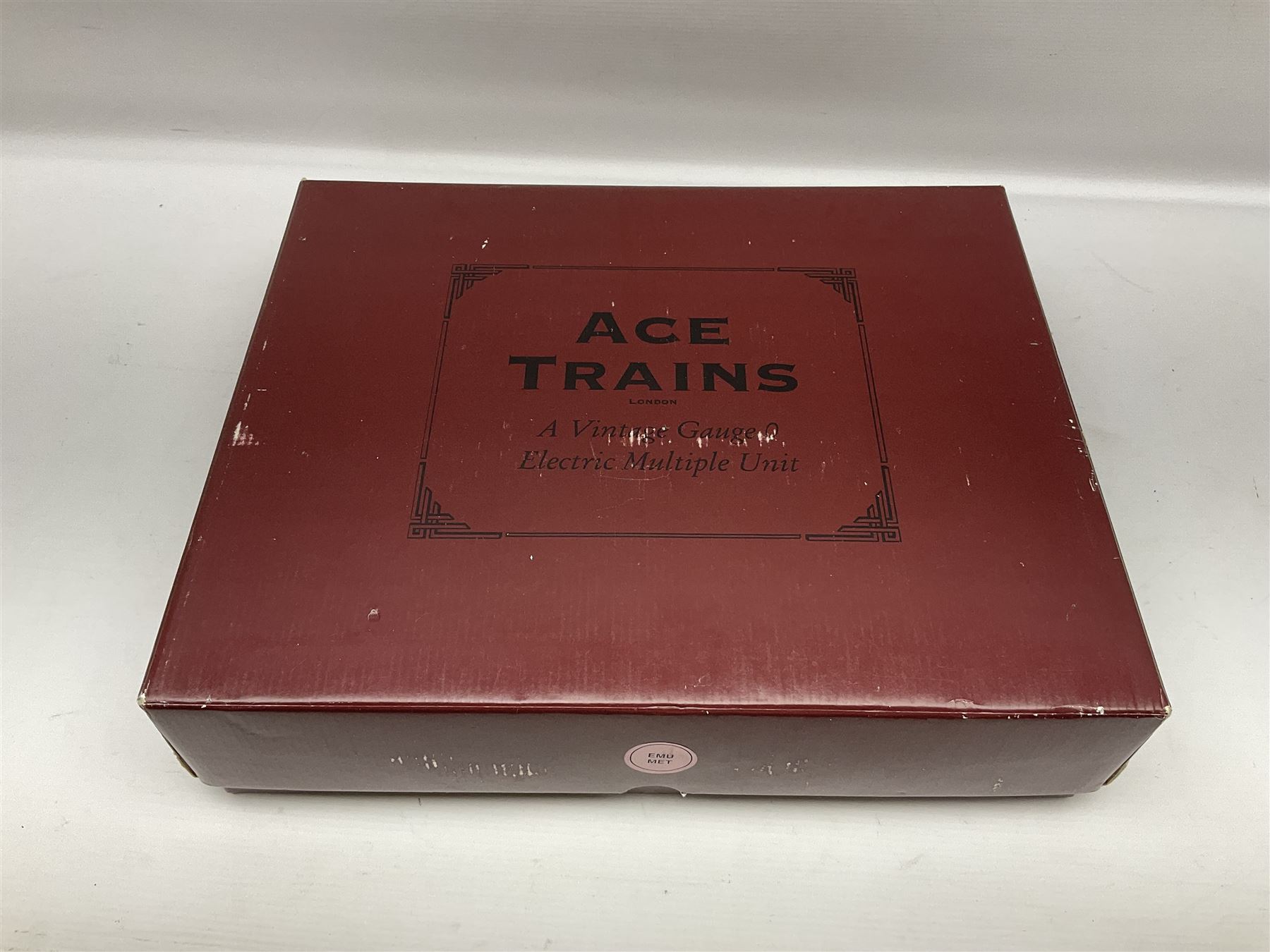 Ace Trains '0' gauge - EMU/MET four-car electric multiple unit with teak finish; boxed with instructions