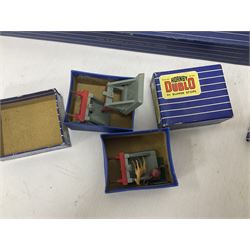 Hornby Dublo - 4620 Breakdown Crane; TPO Mail Van Set; D1 Level Crossing; Pullman cars and goods vans; with a large quantity of track to include straight and curved track, switch points and buffer stops; boxed and loose