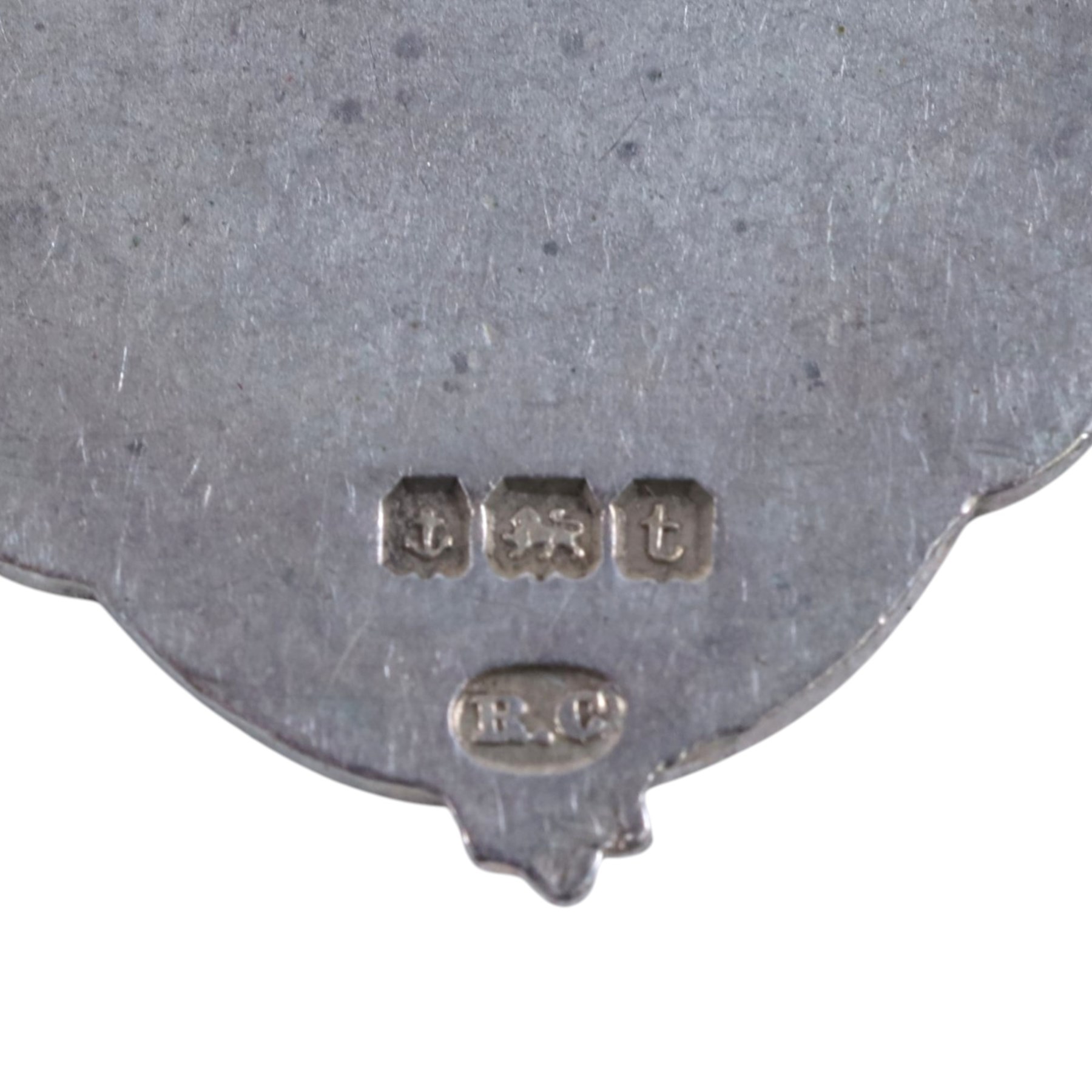 Two early 20th century silver watch chains, links hallmarked