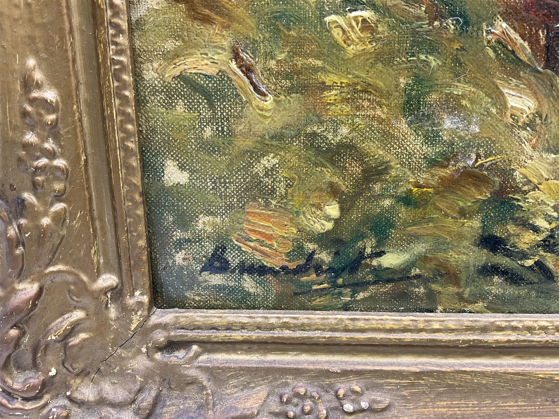 Reginald Grange Brundrit RA ROI (British 1883-1960): The River Wharfe at Loup Scar near Grassington, oil on canvas signed c.1924, 45cm x 60cm
Provenance: en plein air preliminary study for a larger work dated 1924 hanging in the Cartwright Hall, Lister Park, Bradford