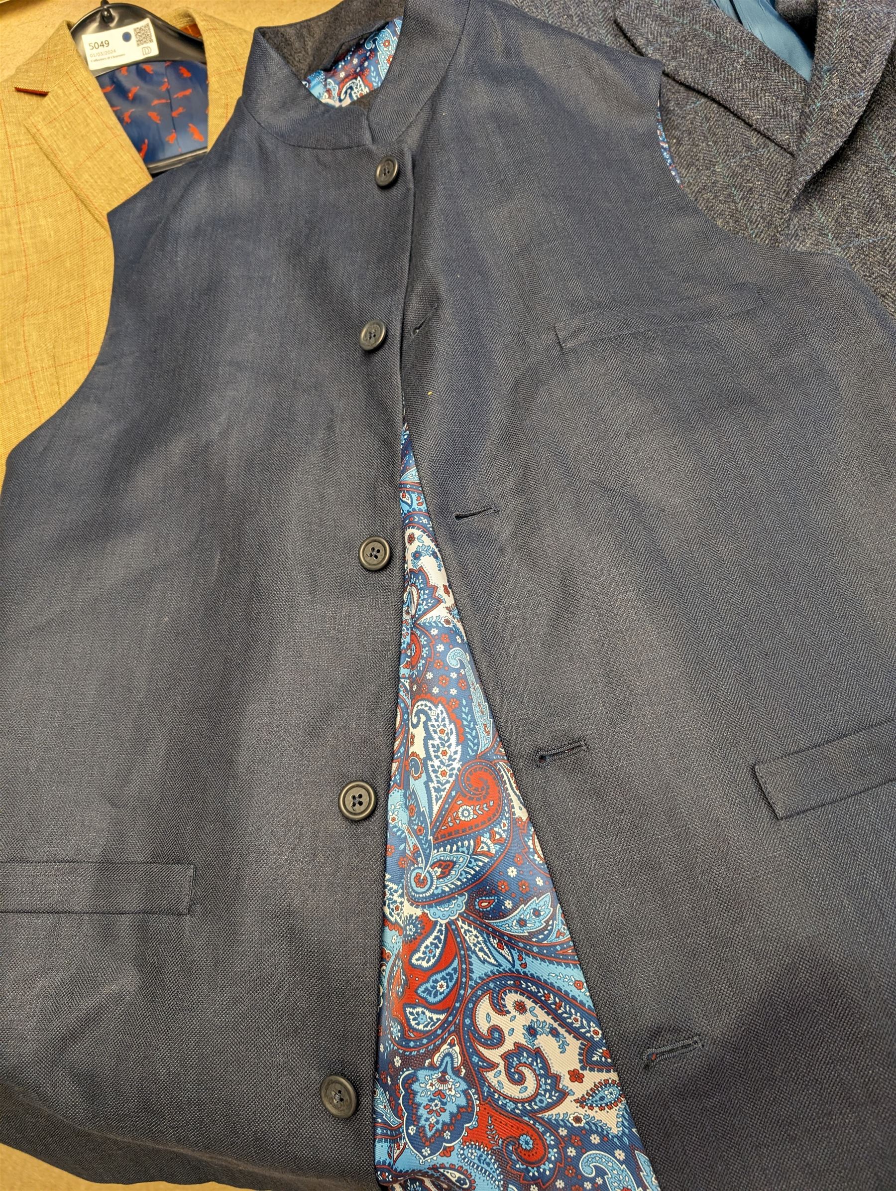 Four sports jackets and one waistcoat, including Brook Taverner, Gurteen, The House of Bruar  