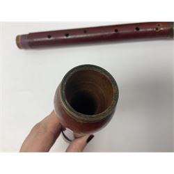 Three wooden recorders - 1970s Schotts 'Concert' three-piece tenor; 1990s Dolmetsch treble, cased; and 1980s Moech descant, cased (3)