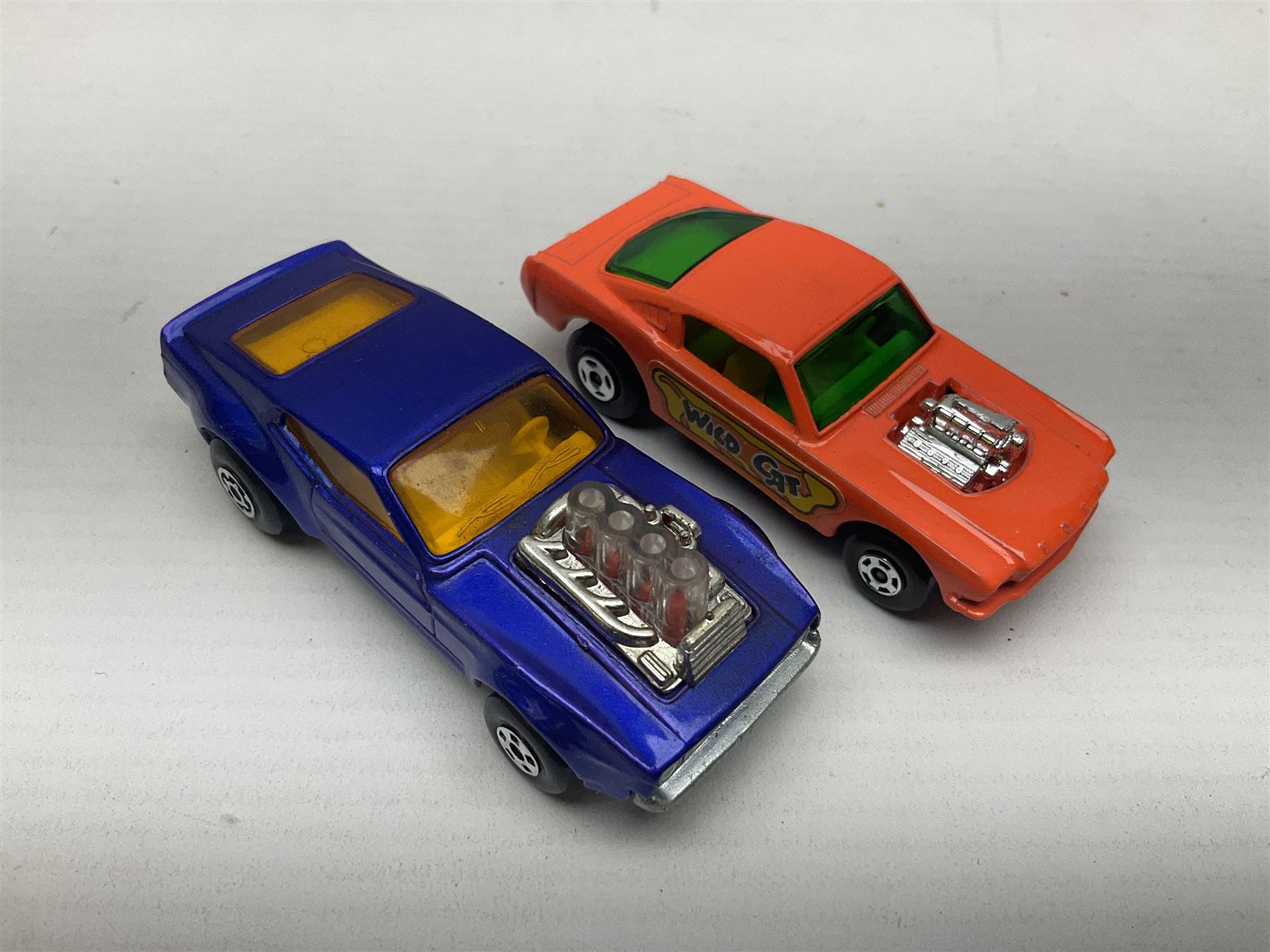 Matchbox 1-75 Series 'Superfast' ex-shop stock - eight models comprising 8f Wildcat Dragster, 9e AMX Javelin, 10e Piston Popper, 13e Baja Buggy, 14d Iso Grifo, 19e Road Dragster, 22d Freeman Intercity Commuter and 23e Volkswagen Camper; all boxed (8)