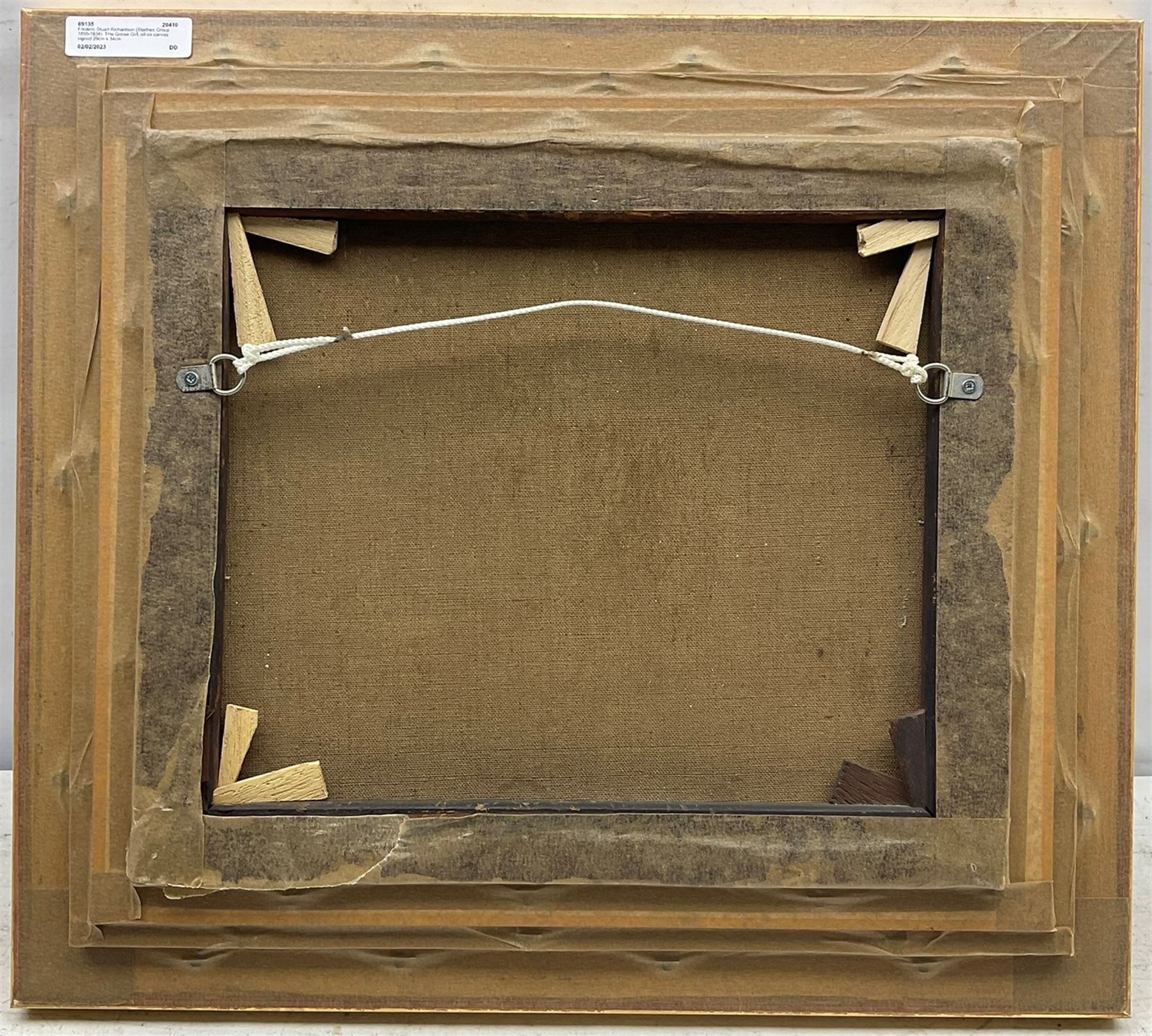 Frederic Stuart Richardson (Staithes Group 1855-1934): The Goose Girl, oil on canvas signed 29cm x 34cm