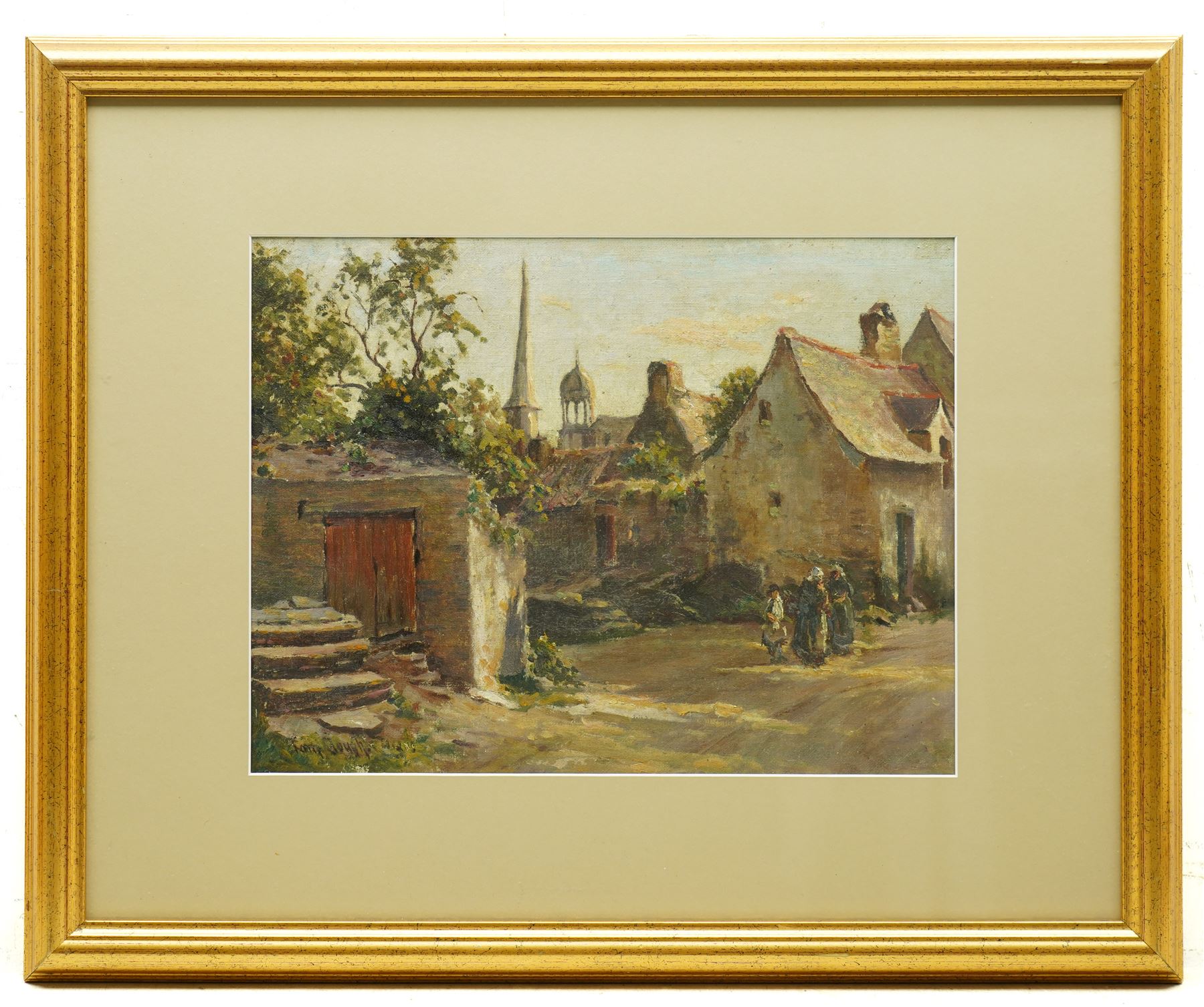 Tom Clough RCA (British 1867-1943): 'Vitre - Brittany', oil on canvas board signed, inscribed verso 26cm x 34cm