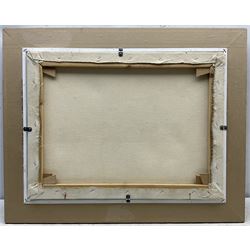 Stephen Park (British 1962-): Salisbury Cathedral from the River, oil on canvas signed 45cm x 60cm