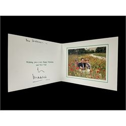 1994 Royal Christmas card with gilt embossed Prince of Wales crest to cover, the interior ...