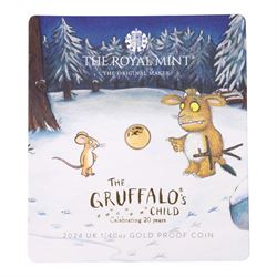 The Royal Mint United Kingdom 2024 'The Gruffalo's Child' 1/40 ounce fine gold proof fifty...