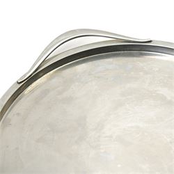 Georg Jensen - stainless steel tray, stamped to base, W34cm