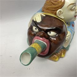 Minton Archive collection chinaman teapot, limited edition 196/2500, with certificate and original box