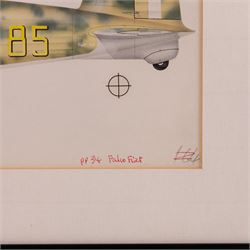 John Batchelor (British 1936-2019): Aircraft Studies, set of eleven gouaches variously signed and inscribed, max 35cm x 52cm (11)