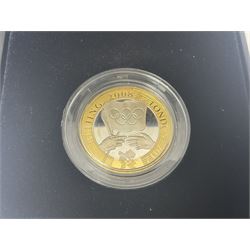The Royal Mint Queen Elizabeth II 2008 'United Kingdom Olympic Games Handover Cermony' silver proof two pound coin, cased with certificate