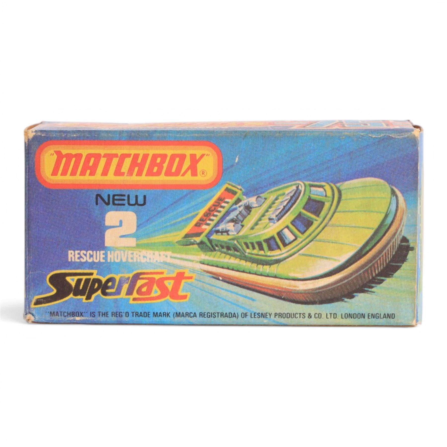 Corgi Major Toys diecast H.D.L Hovercraft SR NI no. 1119, together with Matchbox Superfast 75 Rescue Hovercraft and Matchbox Superfast Hovercraft no. 72, all boxed