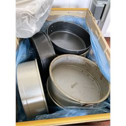 Pie, cake and casserole dishes, 8 Bakewell pans and other in boxes box trays - THIS LOT IS TO BE COLLECTED BY APPOINTMENT FROM DUGGLEBY STORAGE, GREAT HILL, EASTFIELD, SCARBOROUGH, YO11 3TX