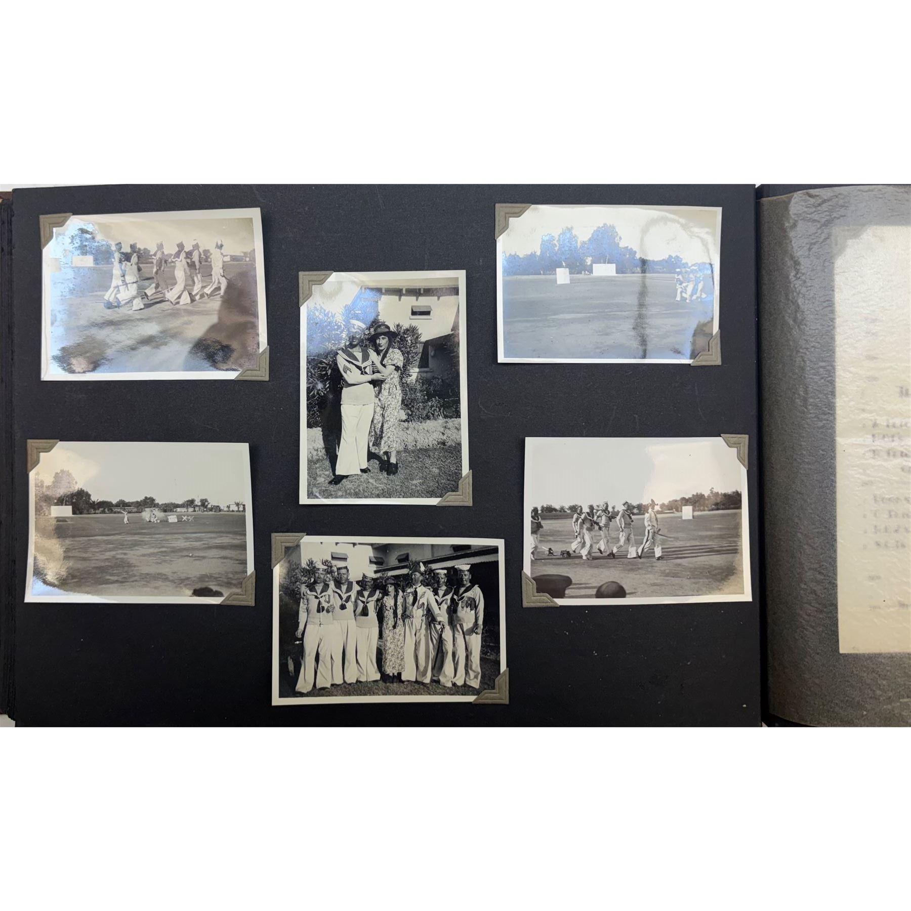WWII British Army photo album from 1936, with annotated images, including from Jerusalem, Iraq etc
Please note this album contains images of a graphic nature 