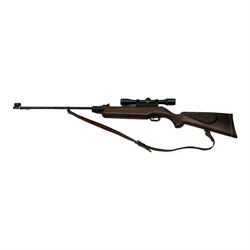 Weihrauch model HW35 air rifle Kal.5.5, with A.S.I De Luxe 4 x 32 scope, overall L121cm serial no. 989962
