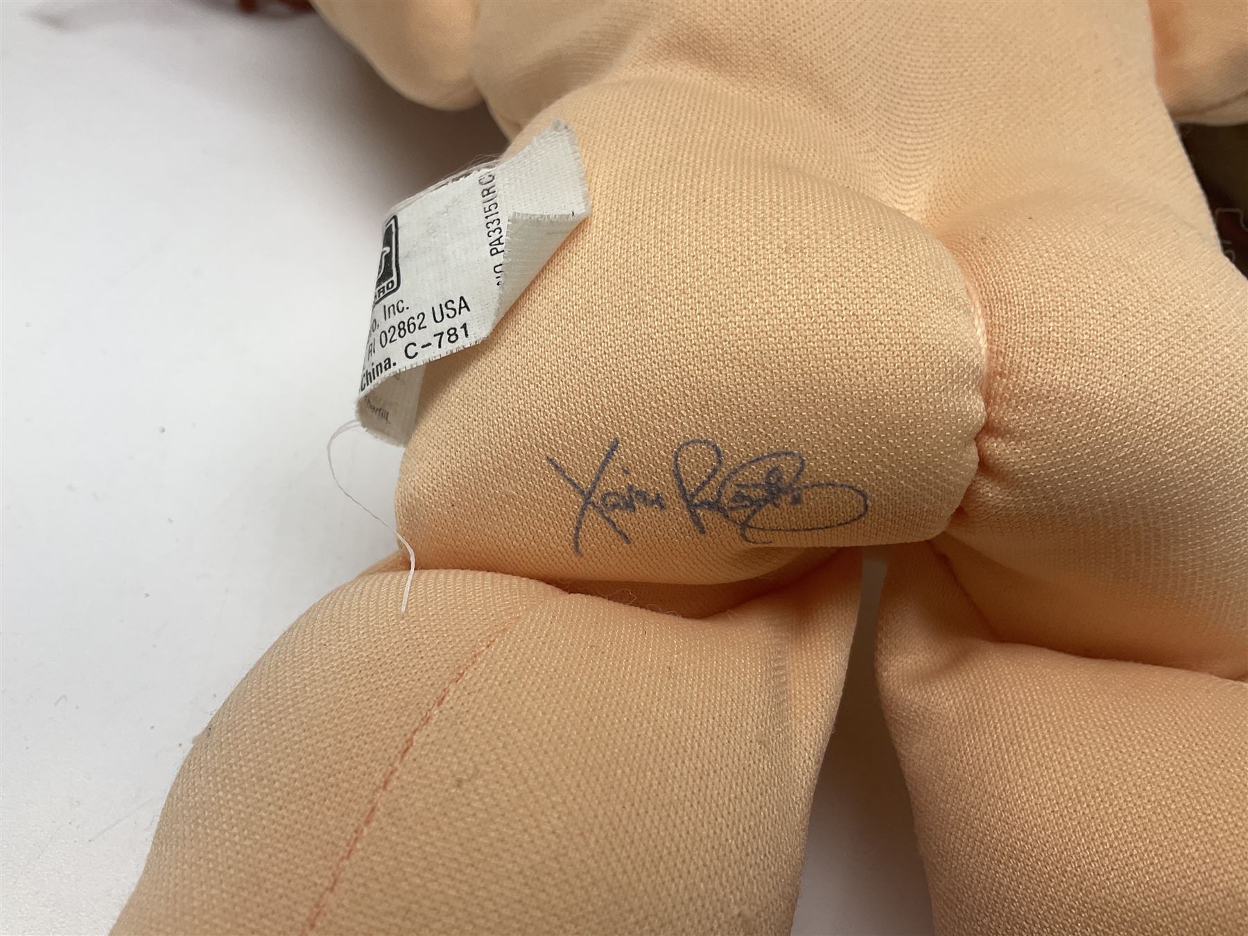 Plush covered soft toy of a swimming duck with squeeze type musical action L17cm; and collection of ten Cabbage Patch type dolls by various makers including Mattel, Hasbro, Appalachian Artworks, Migliorati etc