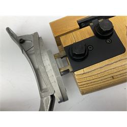 Feinwerkbau, Westinger & Altenburger Germany .22 LR bolt-action target rifle with 67cm barrel, fully adjustable weights and laminated stock, sliding weight rails and vernier rear sight; bi-pod rest at front; No.4225 L123.5cm overall SECTION 1 FIRE-ARMS CERTIFICATE REQUIRED       

