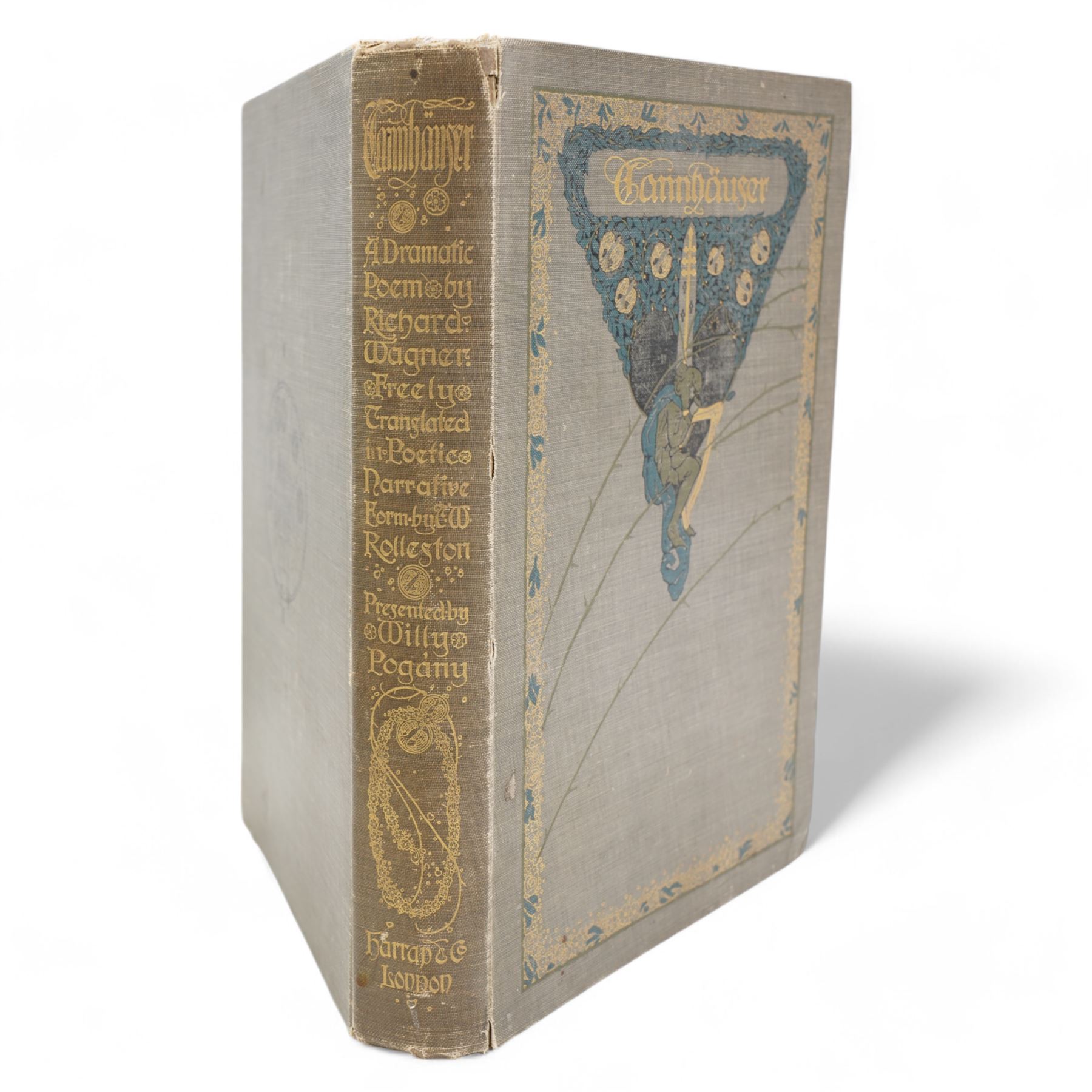 Wagner, Richard - 'Tannhäuser' illustrated by Willy Pogany and translated by T W Rolleston with tipped in plates and extensively illustrated in decorative boards, published Harrap & Co, London