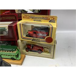 Four Franklin Mint 1:24 scale model cars, to include 1940 Duesenberg, 1912 Packard Victoria, 1935 Duesenberg and 1911 Rolls Royce, together with other diecast vehicles including Matchbox Models of Yesteryear, Lledo etc