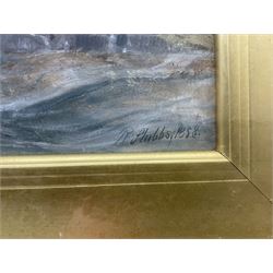 Ralph Reuben Stubbs (British 1824-1879): Shipping off the Coast, oil on canvas signed and dated 1858, 25cm x 40cm 
Provenance: from The Bell Hotel, Driffield