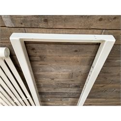 Commercial wall hanging rug display rack