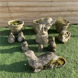 Quantity of cast stone animals and planters - THIS LOT IS TO BE COLLECTED BY APPOINTMENT FROM DUGGLEBY STORAGE, GREAT HILL, EASTFIELD, SCARBOROUGH, YO11 3TX