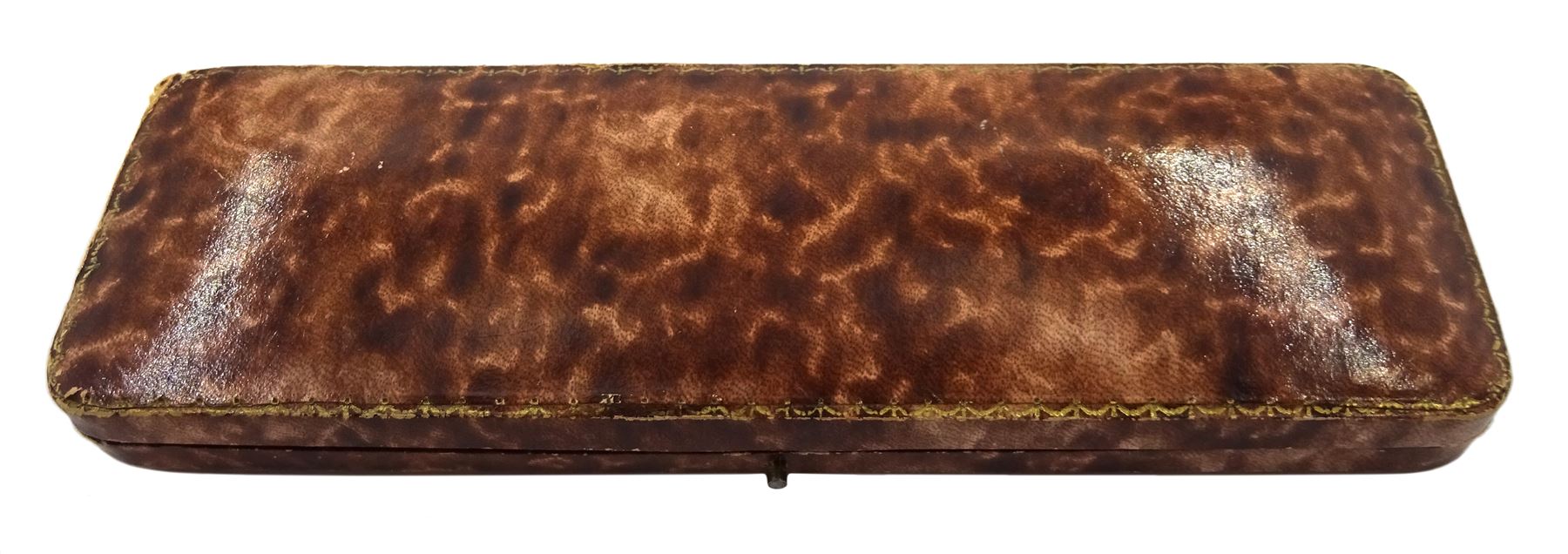 Double strand pearl necklace, graduating pearls between 3mm and 7.5mm, on 18ct white gold old cut diamond and opal milgrain set clasp, boxed